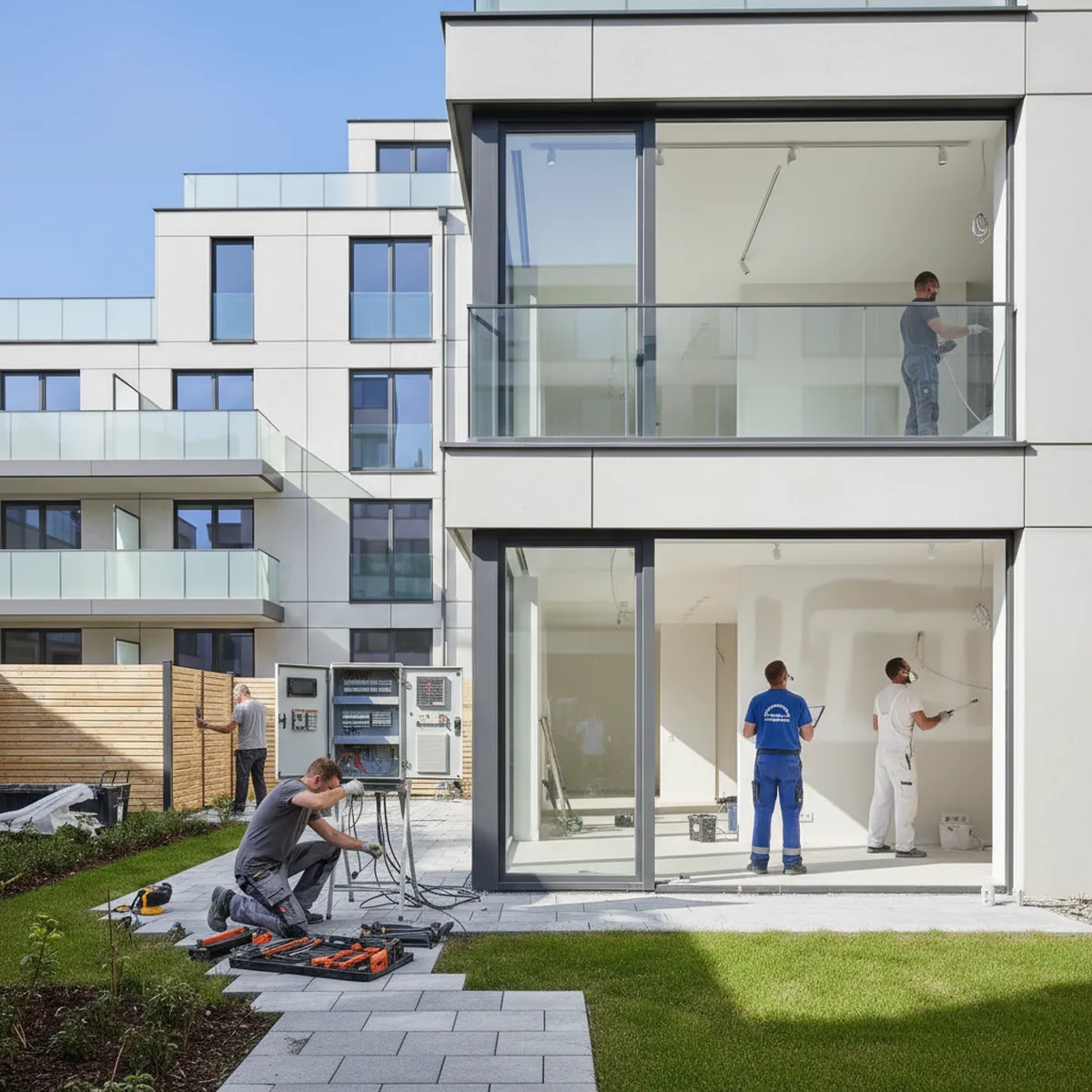 TGS Krüger Team bei der Arbeit